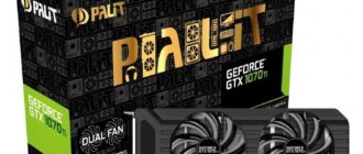 Видеокарта PALIT GeForce GTX 1070 Ti 8GB GDDR5 Dual
